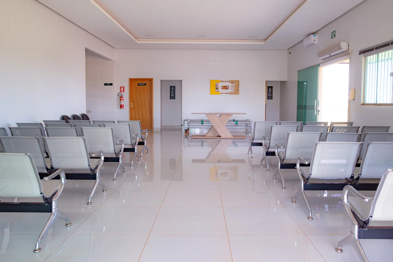 Ambiente interno de acolhimento às famílias